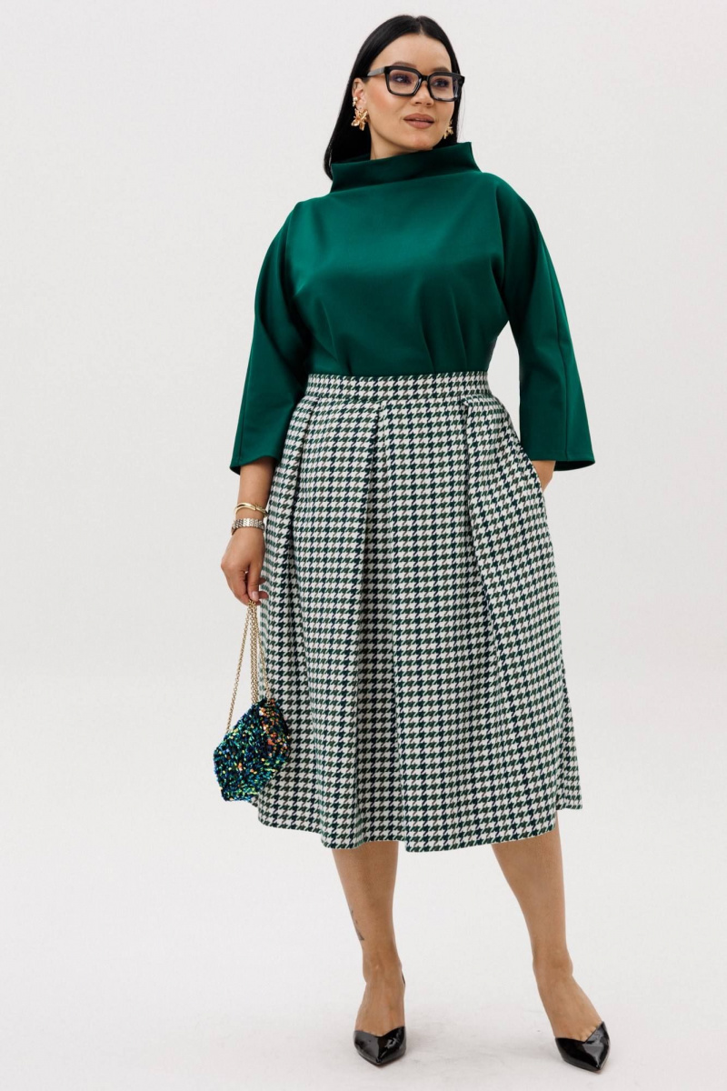 Anastasia 1304 изумрудный/гусиная_лапка